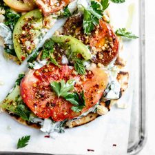 Falafel-Spiced Tomato and Chickpea Flatbread