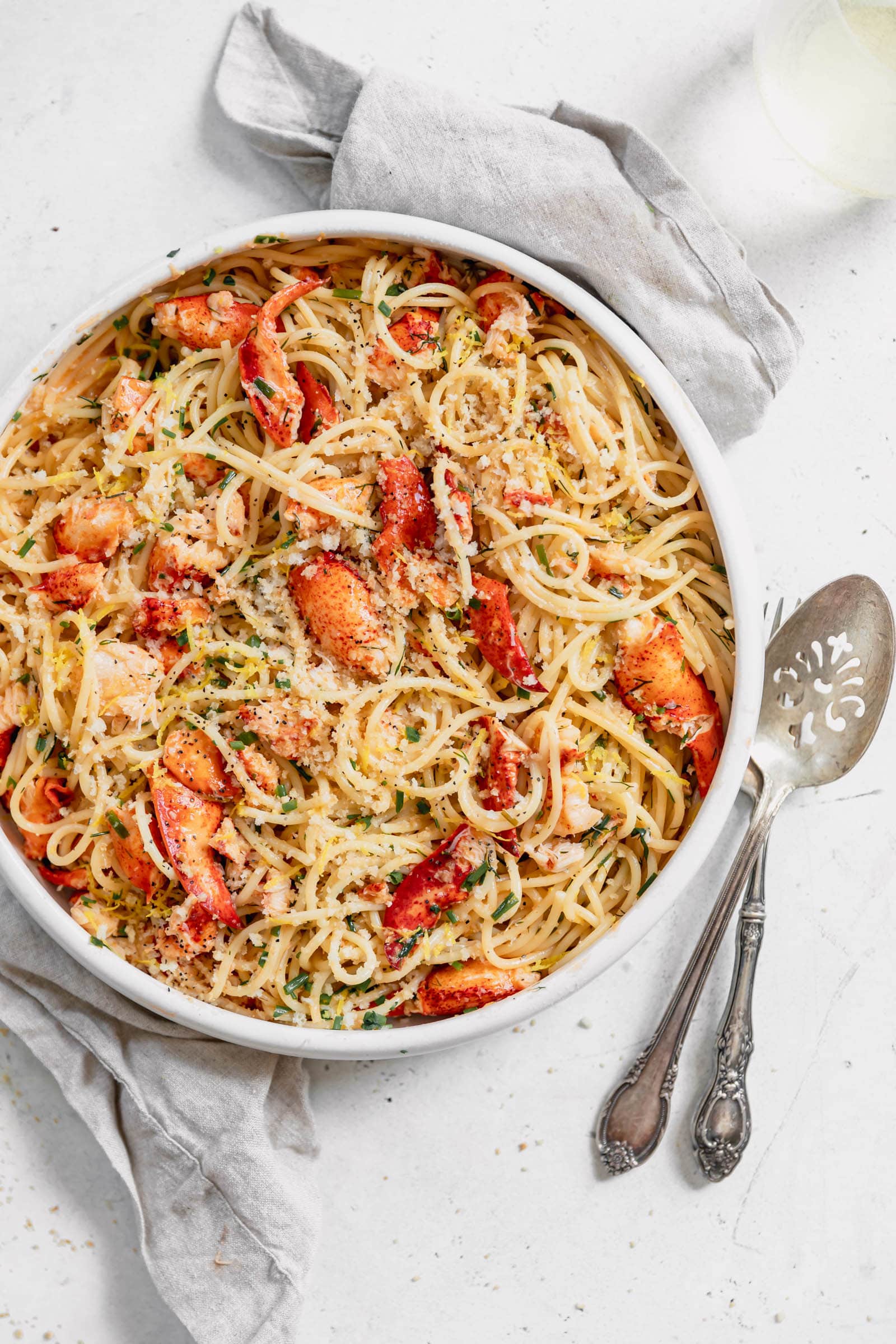 loaded lobster pasta aka the perfect summer pasta