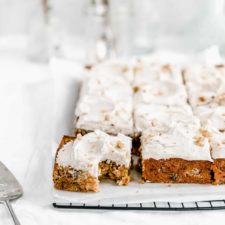 Carrot Sheet Cake with Chai Cream Cheese Frosting