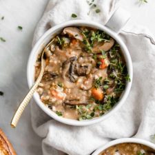 Instant Pot Mushroom Wild Rice Soup