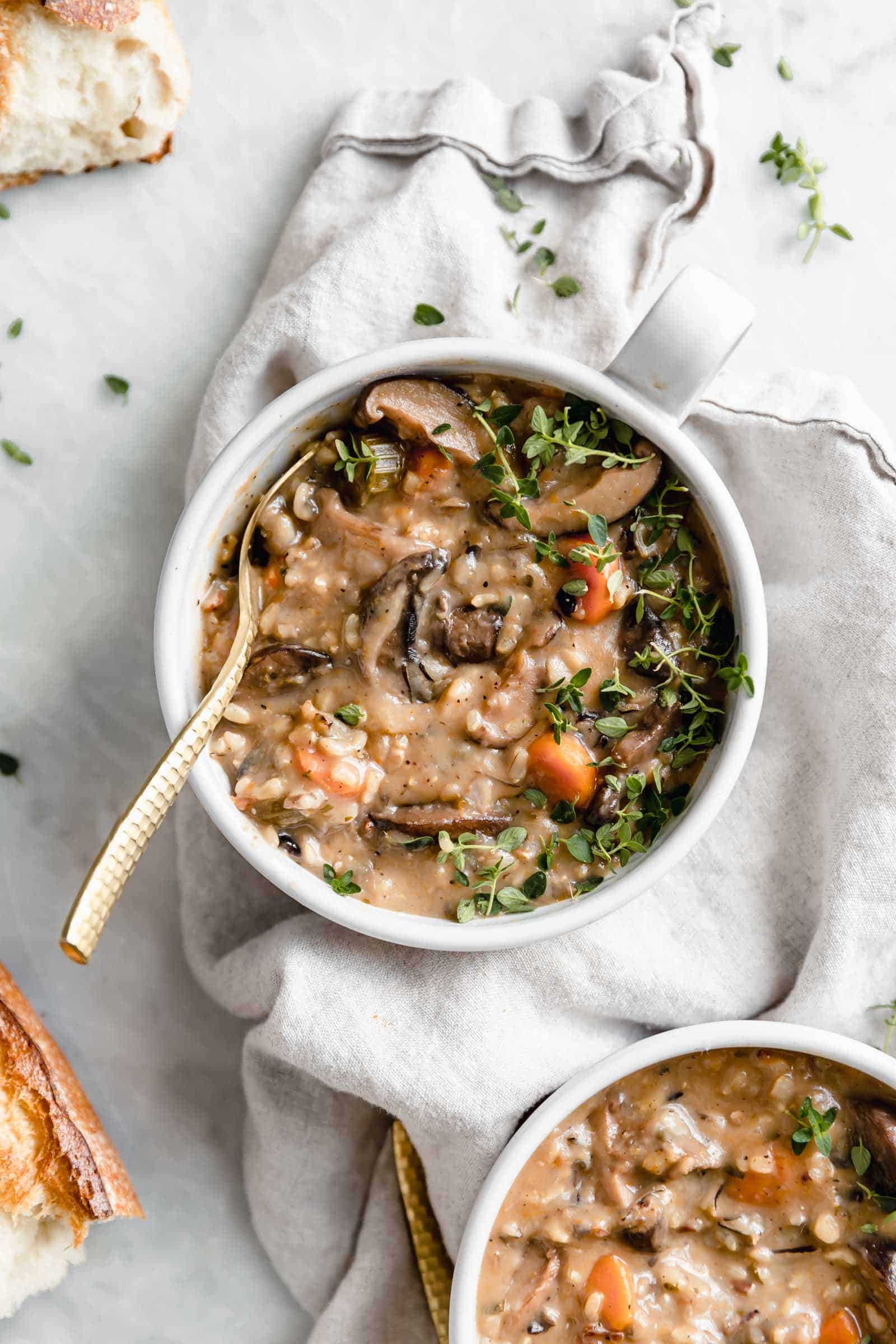 Mushroom rice 2025 soup instant pot