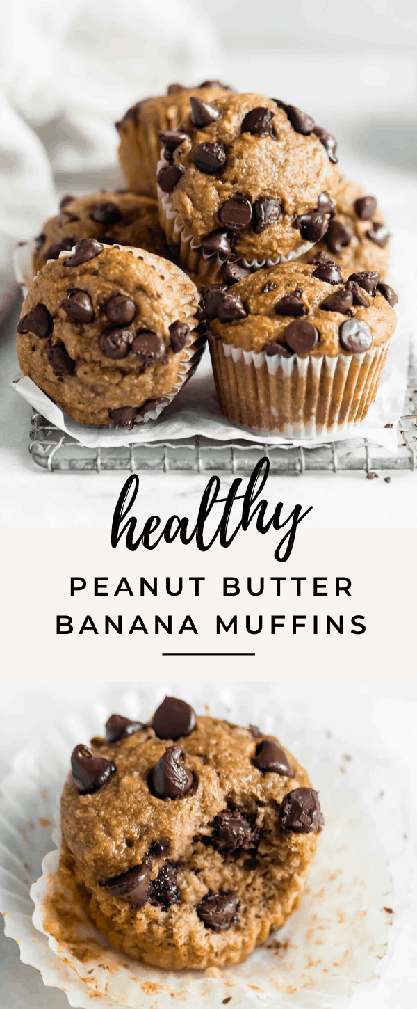 These gluten free healthy peanut butter banana muffins are seriously delicious and super easy to make! One bowl, minimal ingredients, and pretty cheap to make!