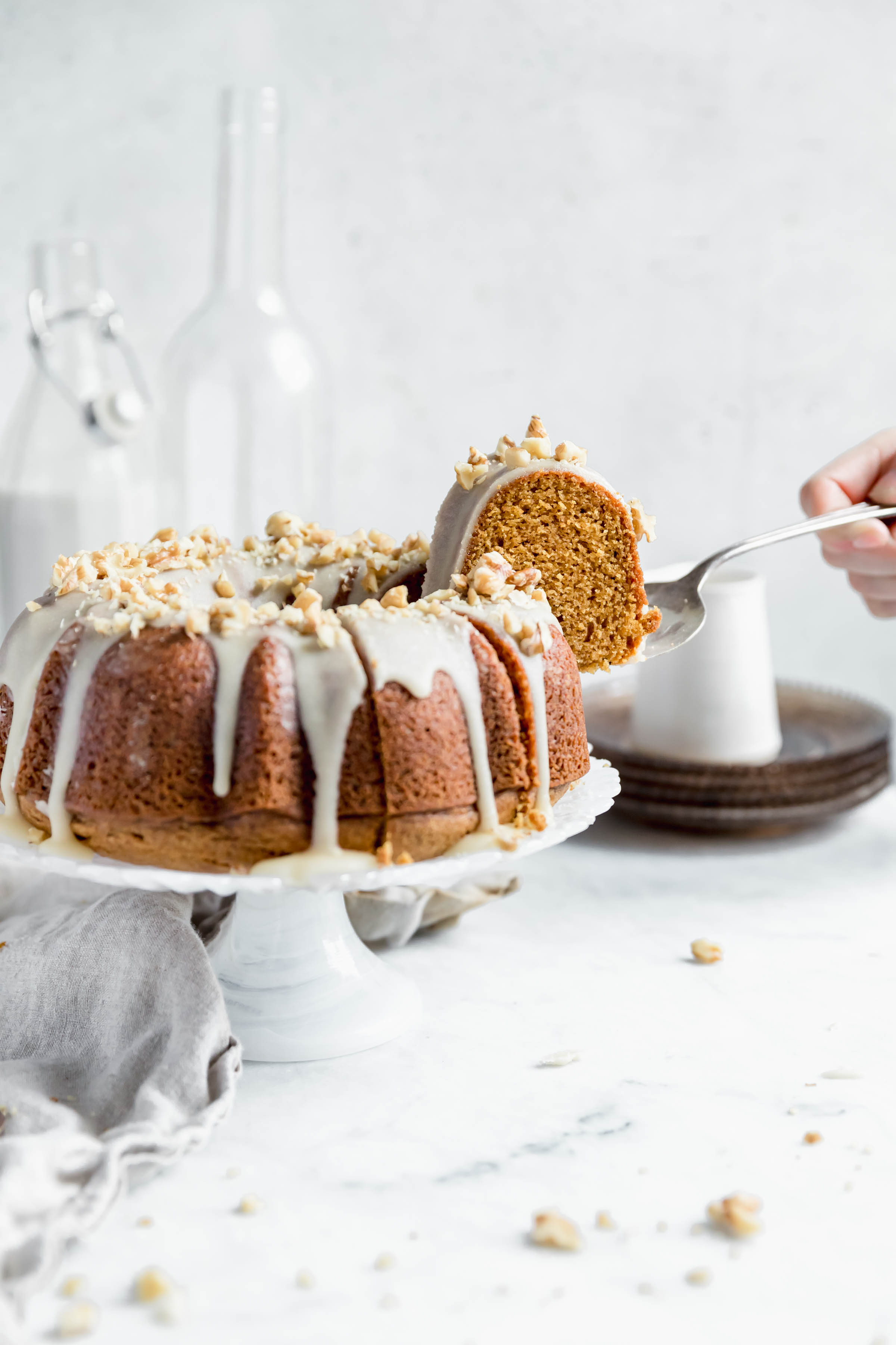This maple sweet potato bundt cake has the silkiest, dreamiest crumb. Perfect for this Holiday season and great for a crowd!