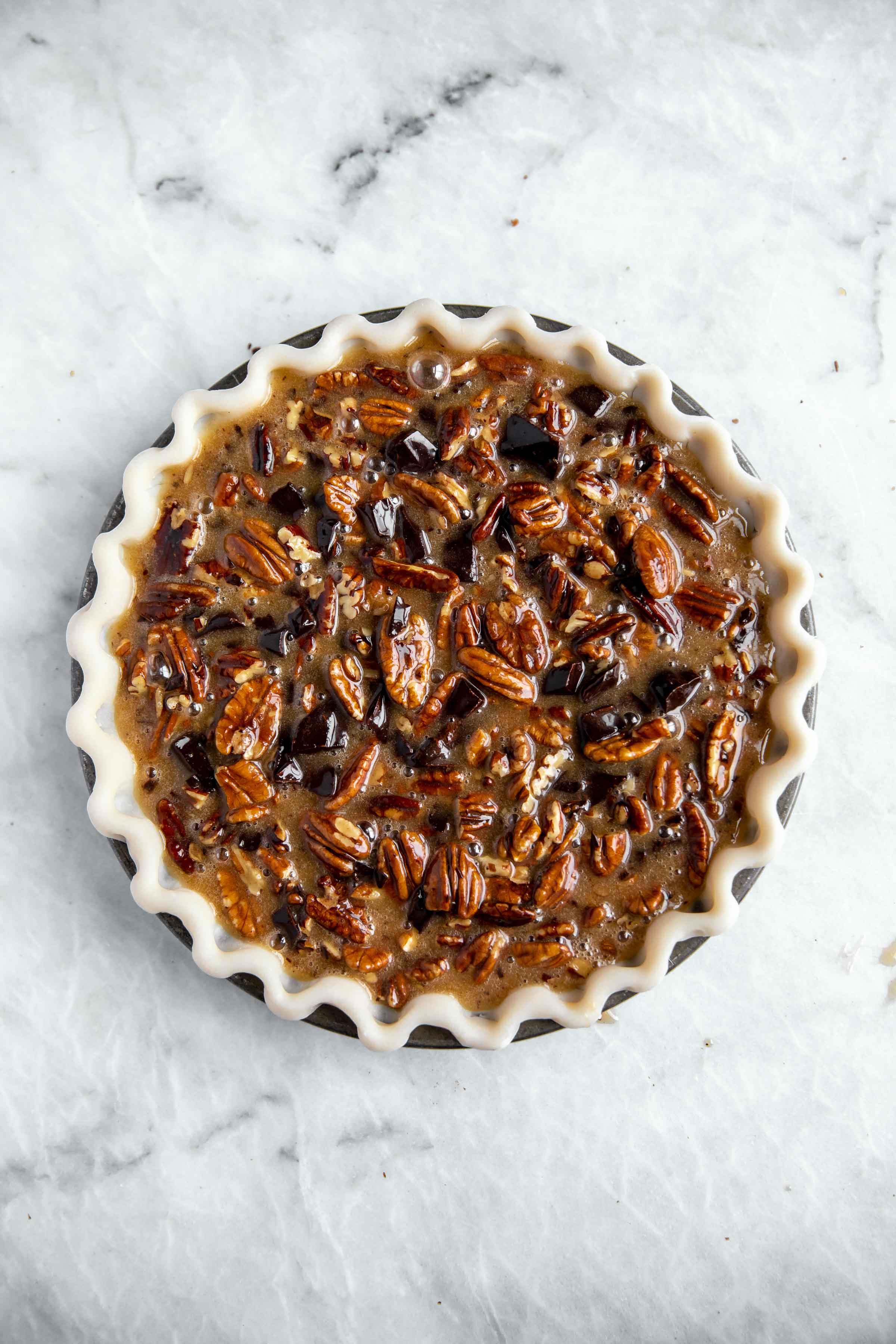 Bourbon Chocolate Pecan Pie | The Best Pecan Pie Recipe