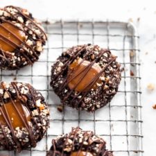 Turtle Thumbprint Cookies