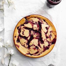 Lightened Up Cherry Cheesecake