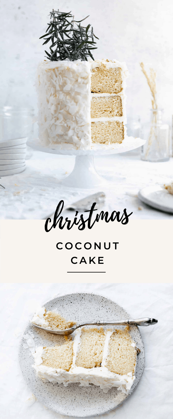 Time to pull out all the stops for christmas with this buttery coconut cake. The perfect centerpiece for your holiday dessert table!