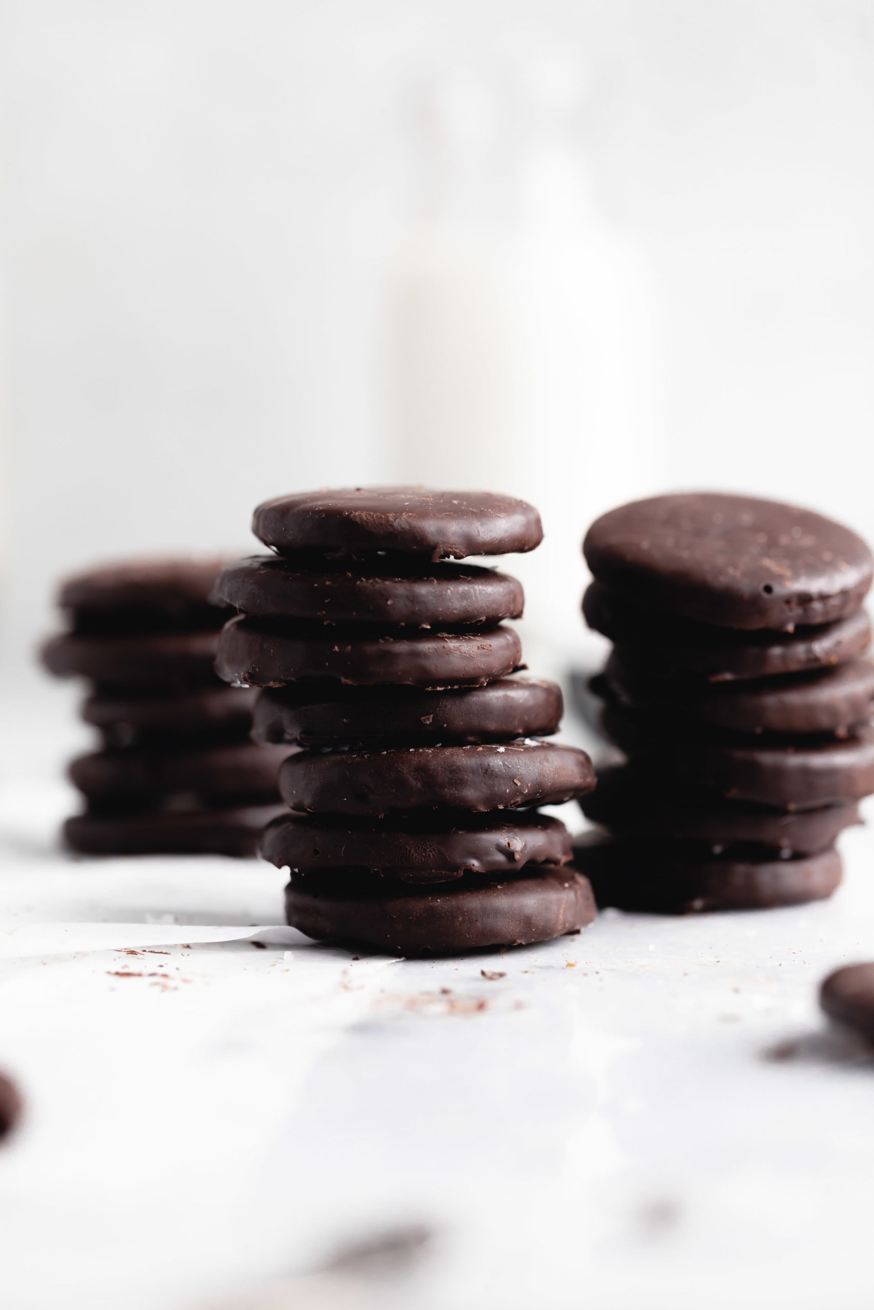 stack of healthy thin mints