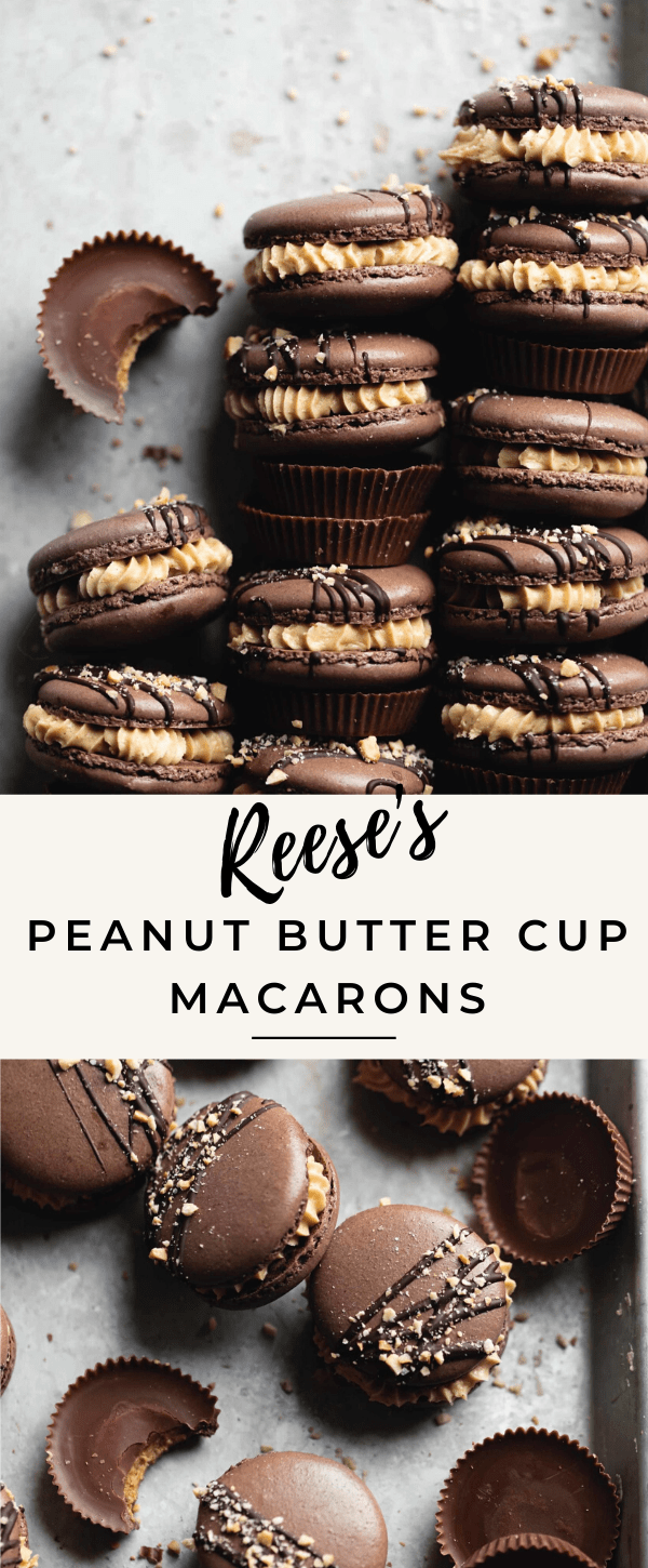 reese's peanut butter chocolate macarons recipe