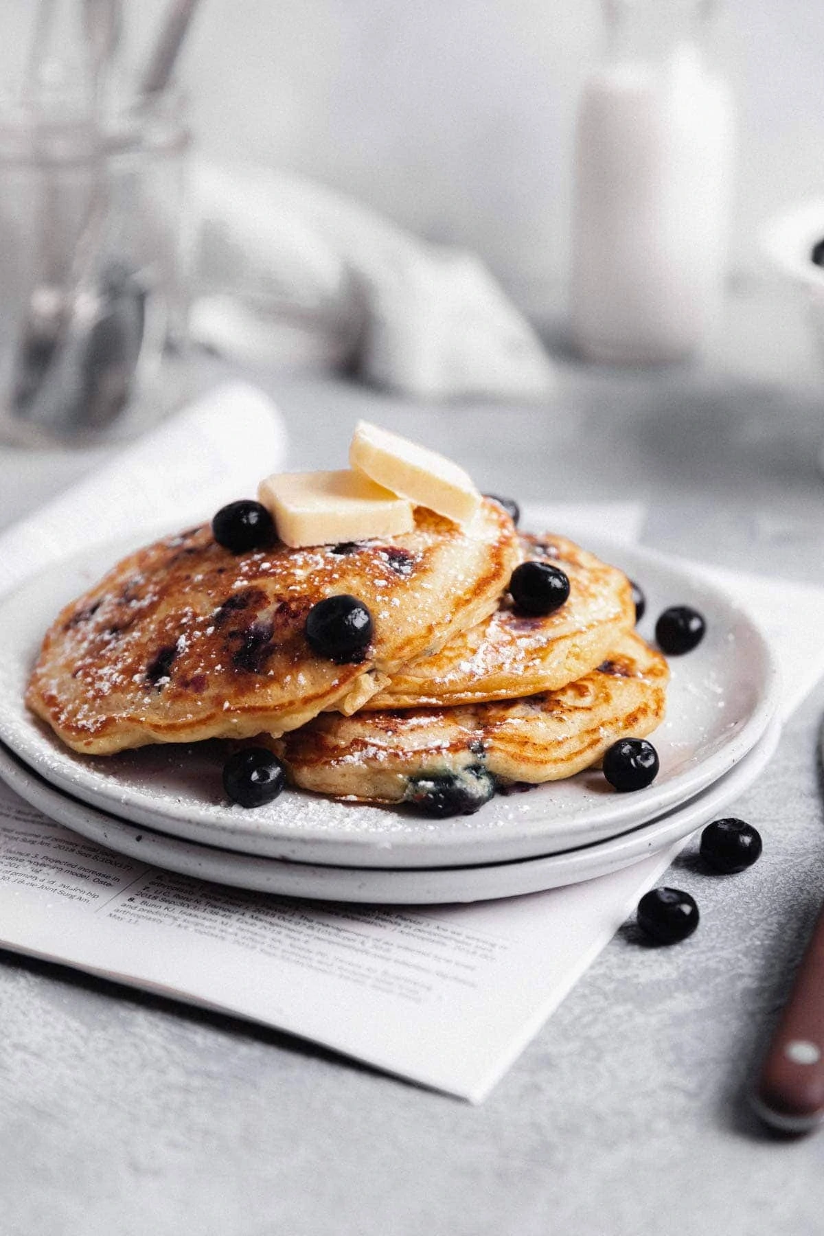 fluffy blueberry pancakes recipe