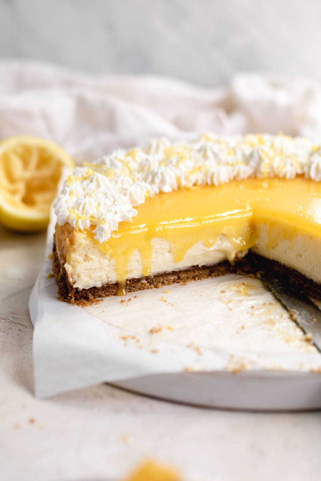 Lemon Curd Cheesecake - Broma Bakery