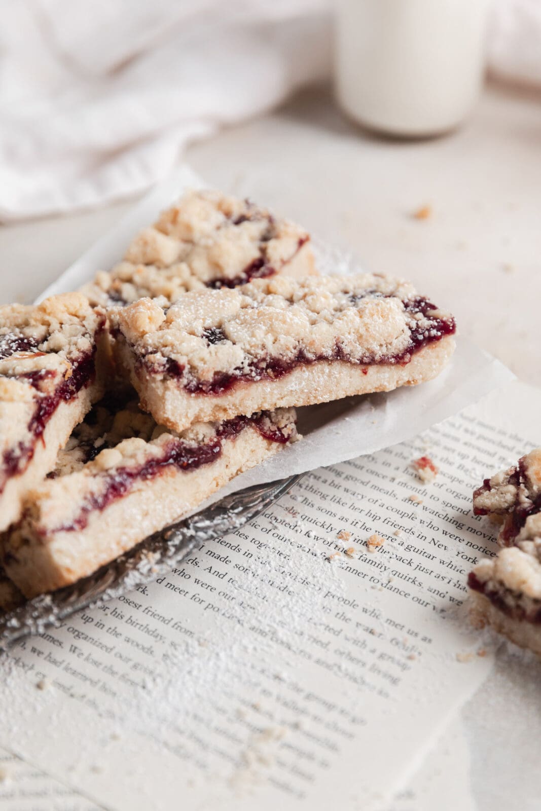 Raspberry Crumble Bars Broma Bakery