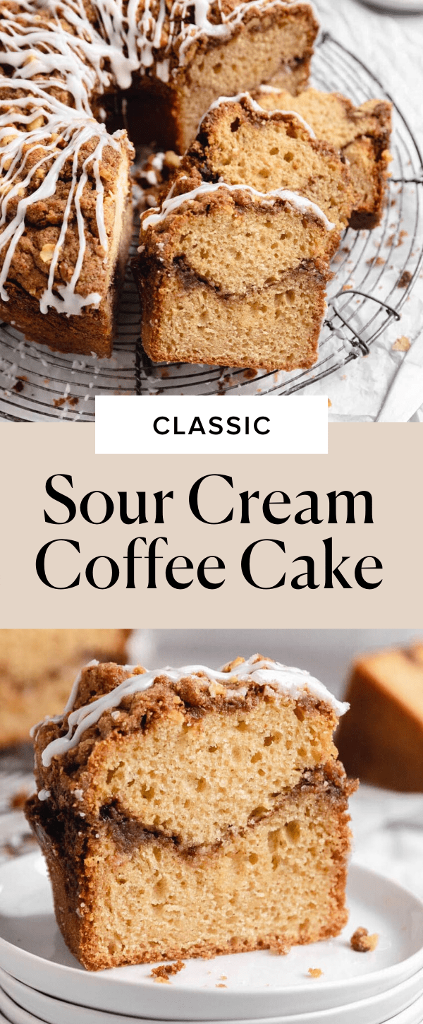 classic sour cream coffee cake