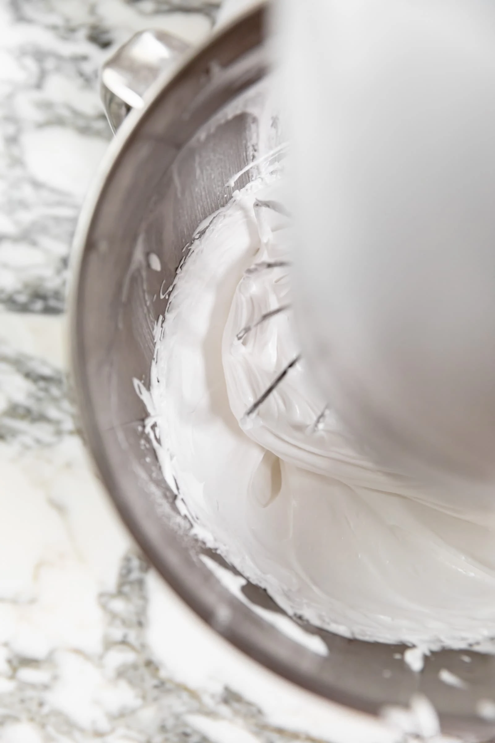 glossy egg whites in stand mixer