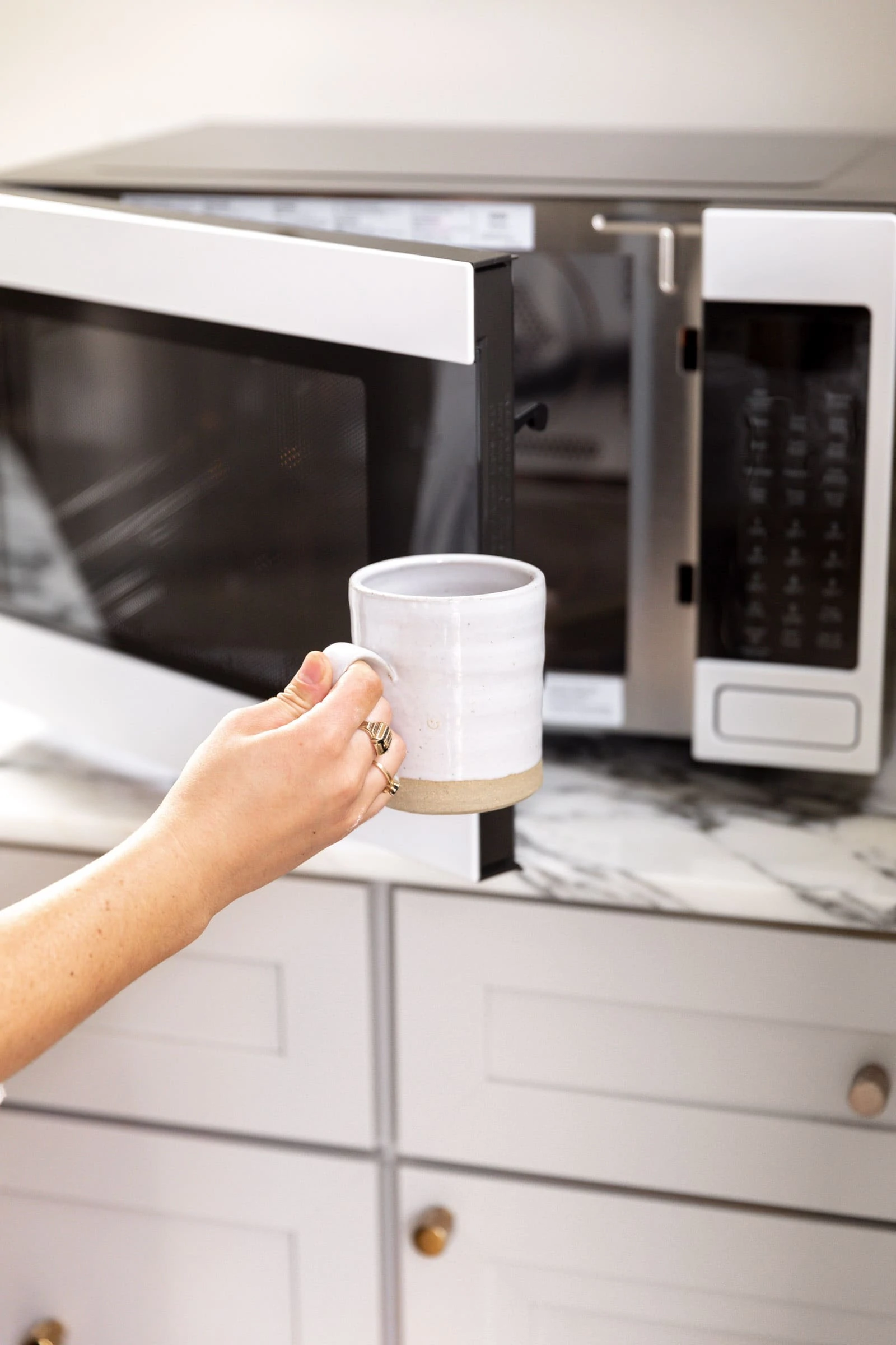 mug going into microwave