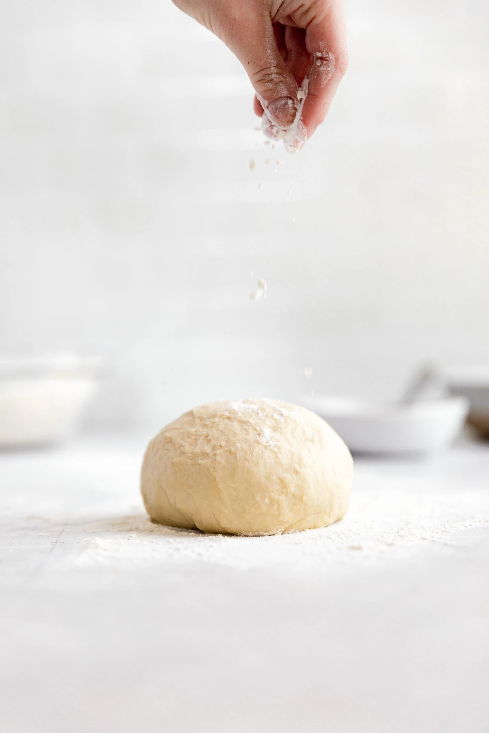 homemade pizza dough ball