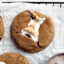 Marshmallow Stuffed Molasses Cookies