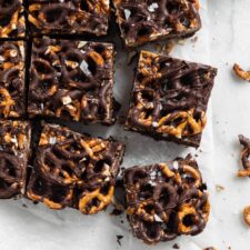 Chocolate Covered Pretzel Brownies
