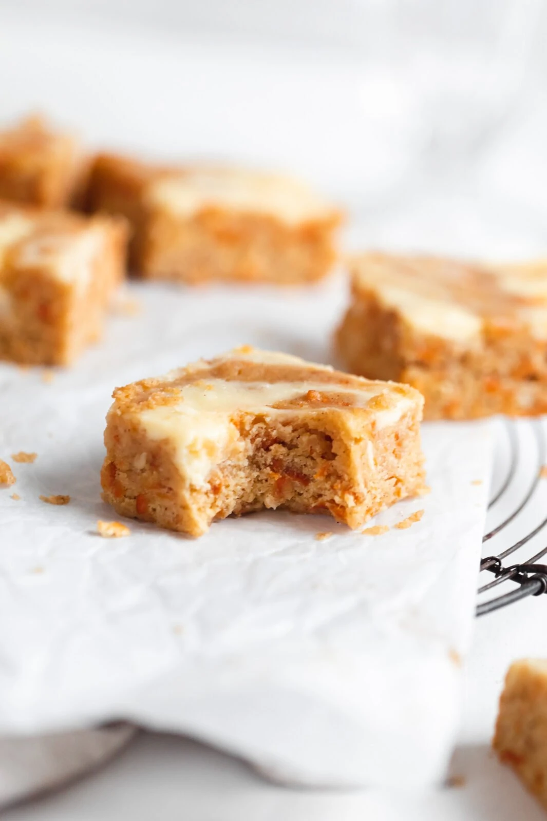 carrot cake cheesecake bars perfect for easter