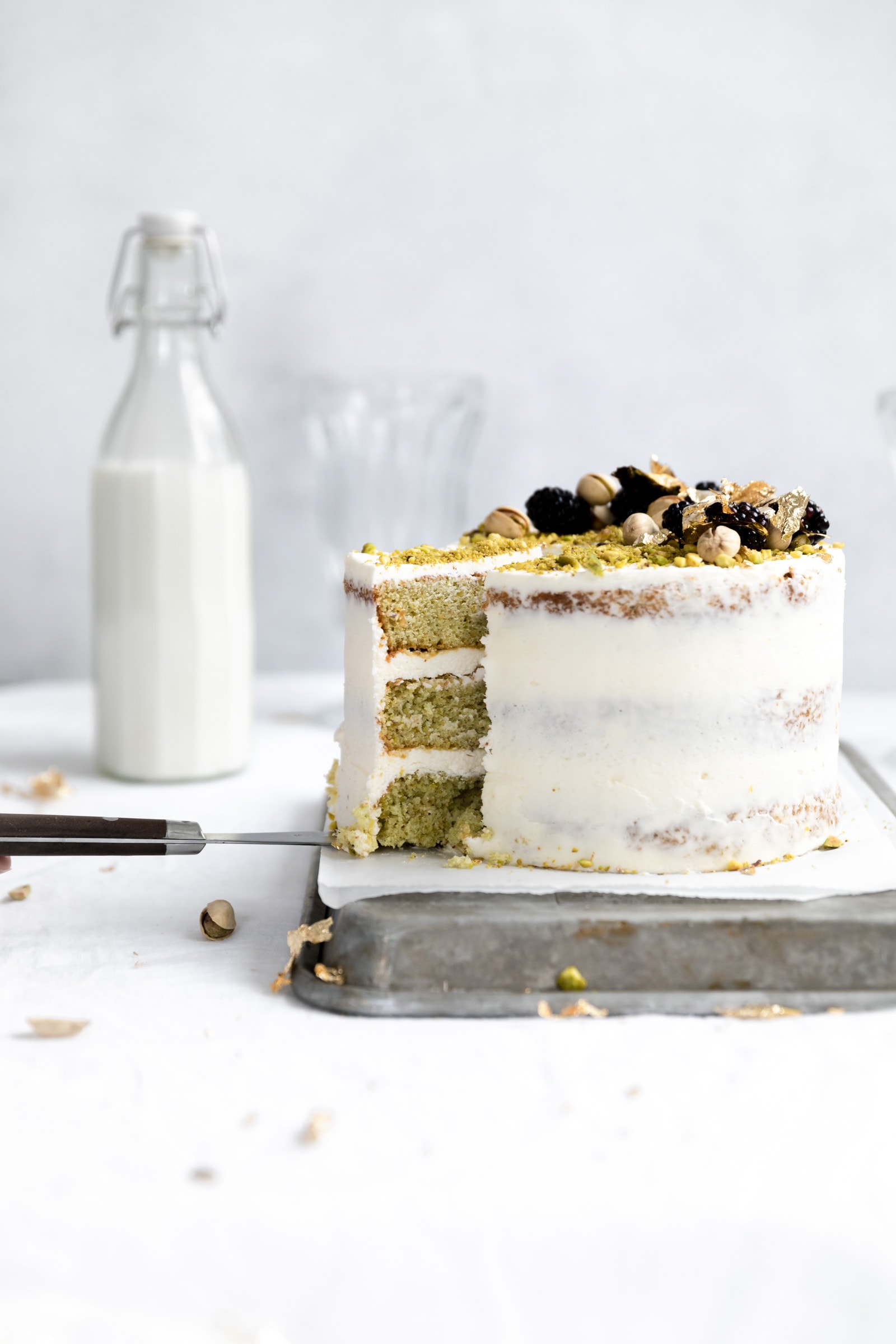 Pistachio Cake Broma Bakery