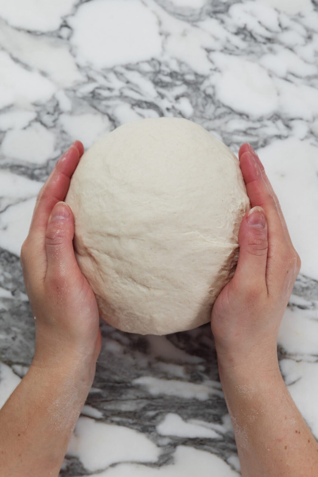 ball of homemade bagel dough
