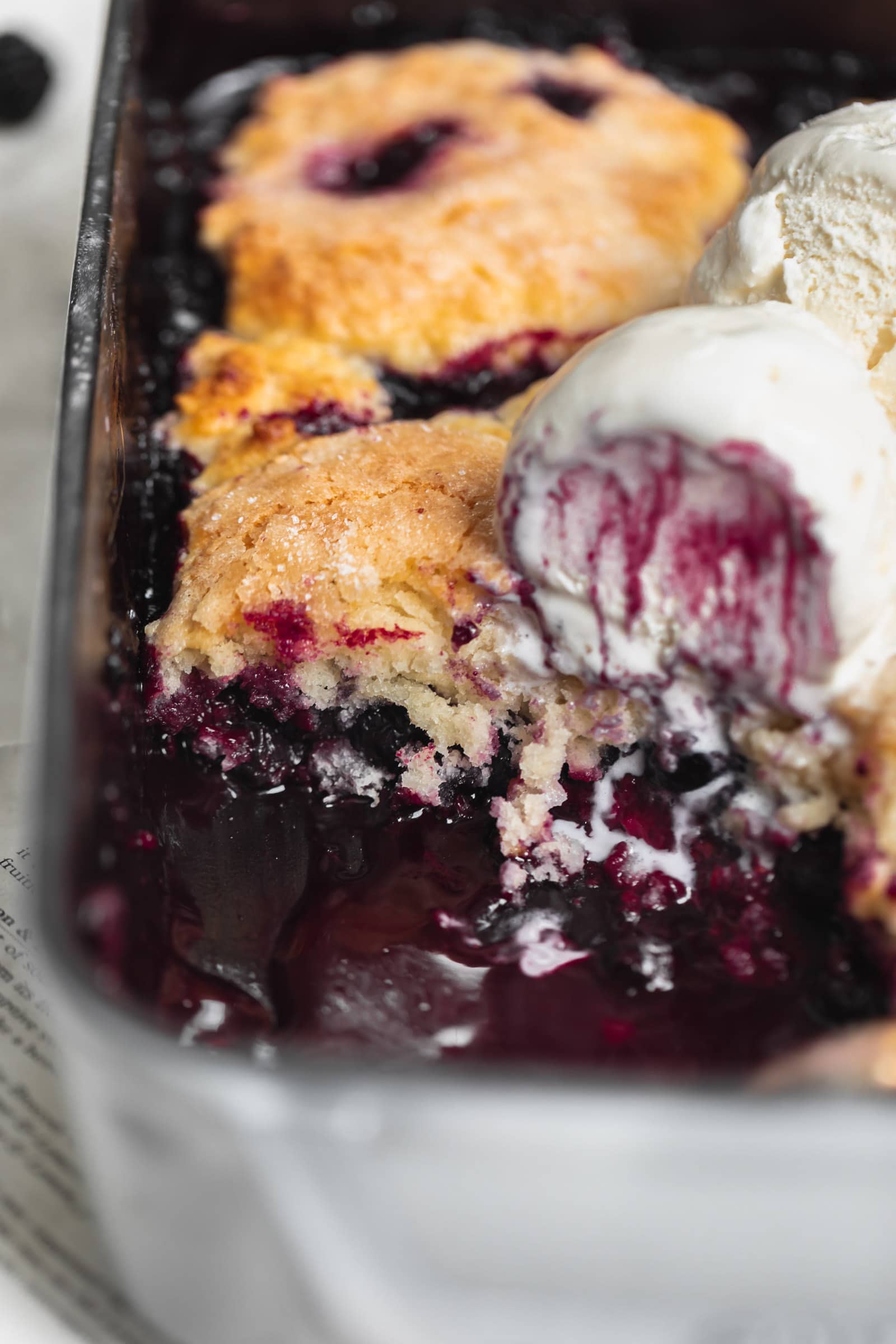 Old Fashioned Berry Cobbler - Broma Bakery