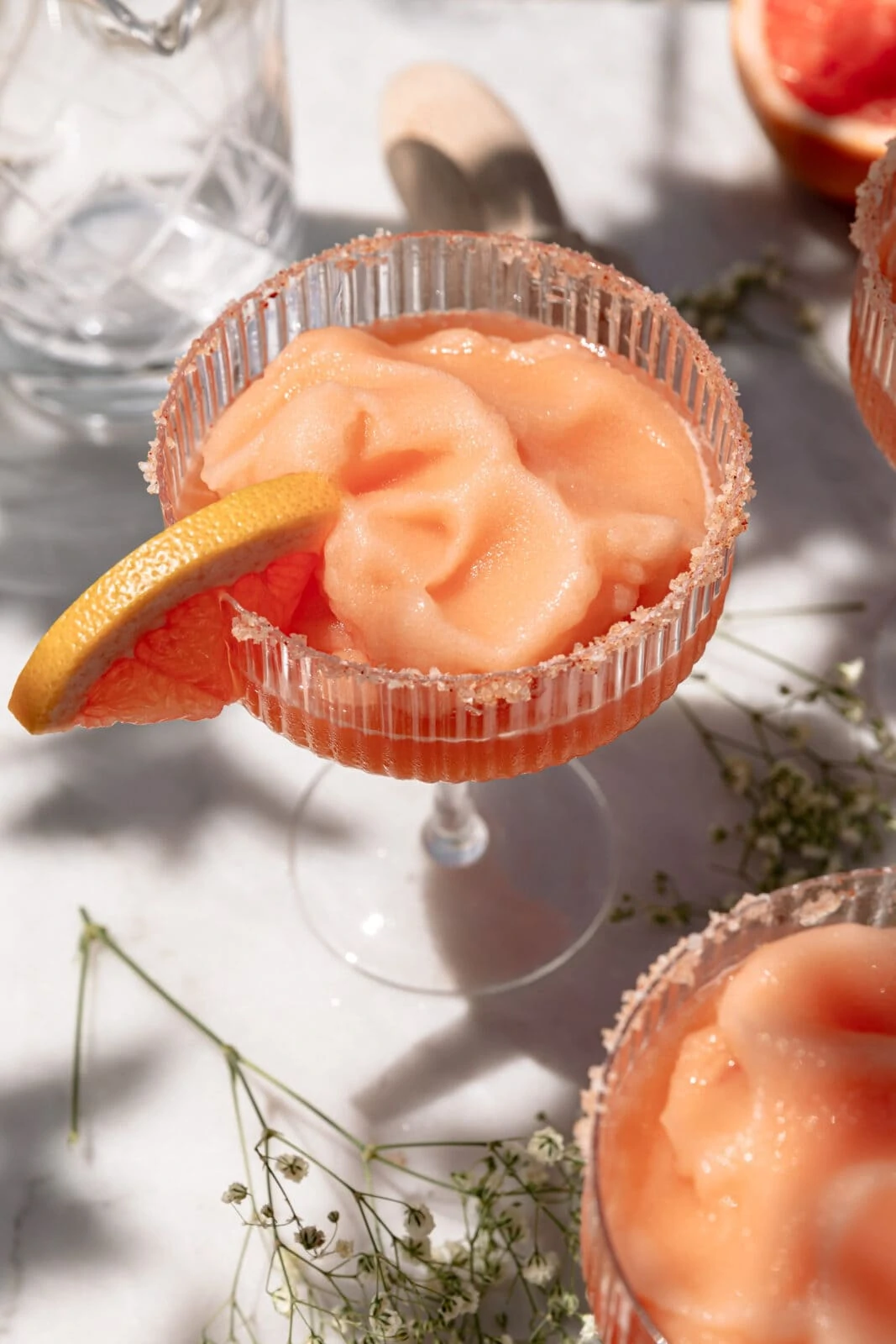 frozen paloma in a coupe glass