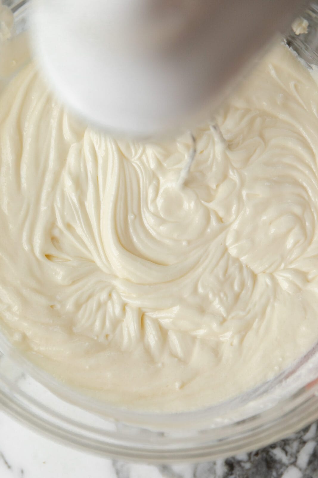 creamy cheesecake batter