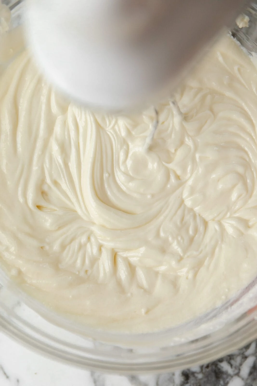 creamy cheesecake batter