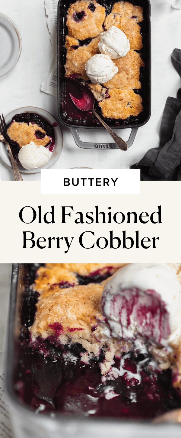 Old Fashioned Berry Cobbler - Broma Bakery