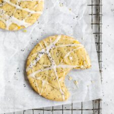 Iced Lemon Poppy Seed Cookies