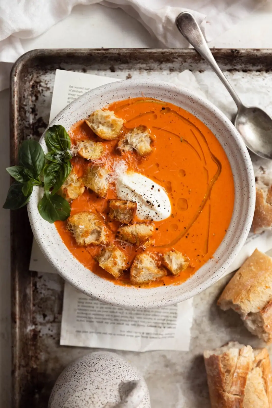 homemade tomato soup with garden fresh tomatoes