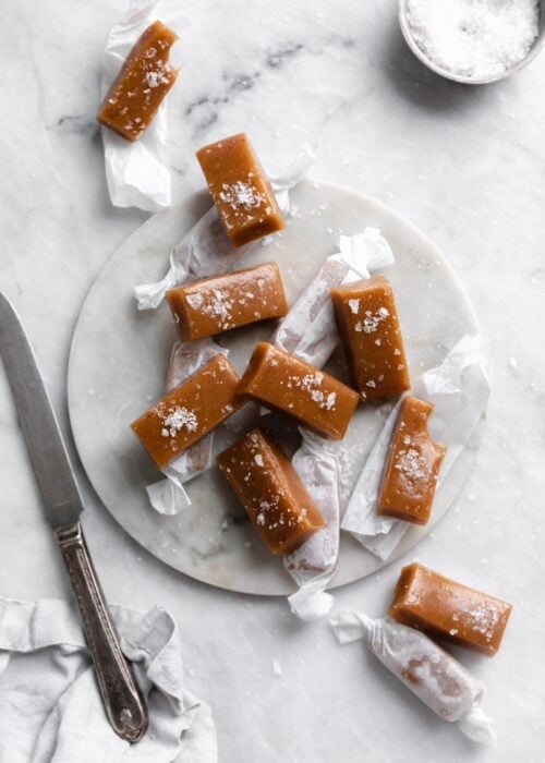 Soft Apple Cider Caramels