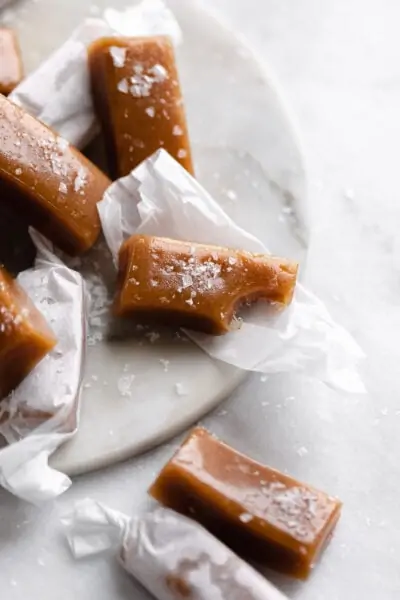 chewy apple cider caramel with bite