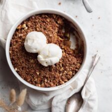 Maple Walnut Apple Crisp