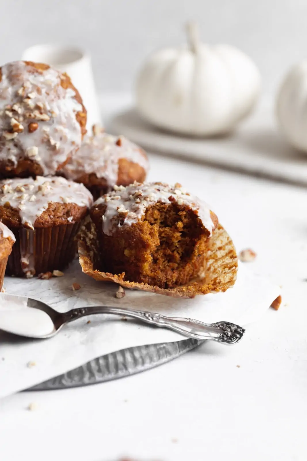 pumpkin carrot cake muffins for fall