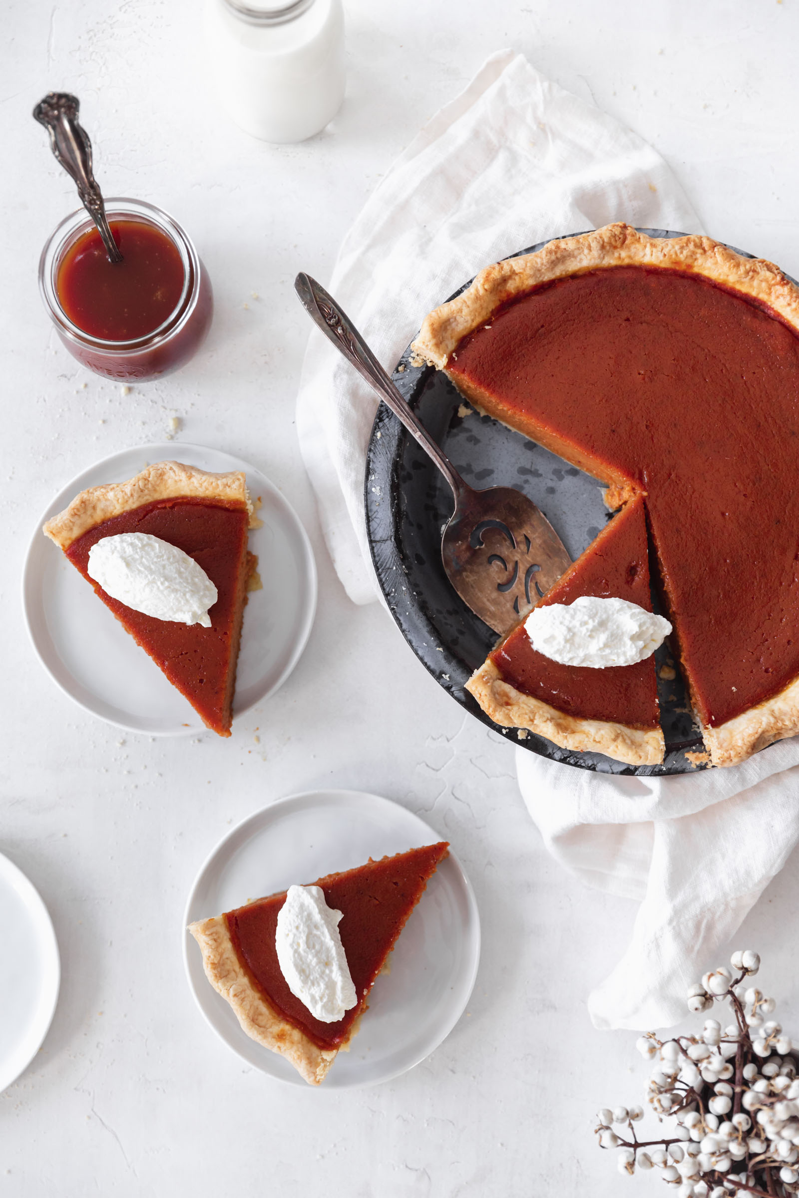 Salted Caramel Pumpkin Pie Broma Bakery