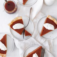 Salted Caramel Pumpkin Pie