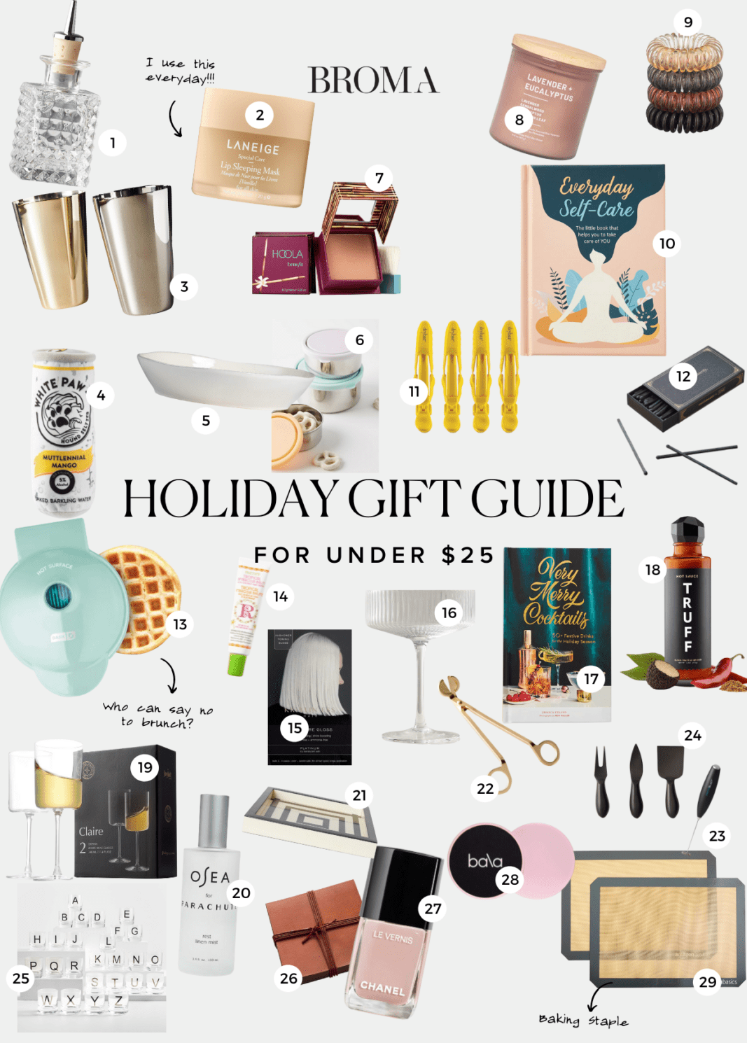 Gift Guide for Her under $25