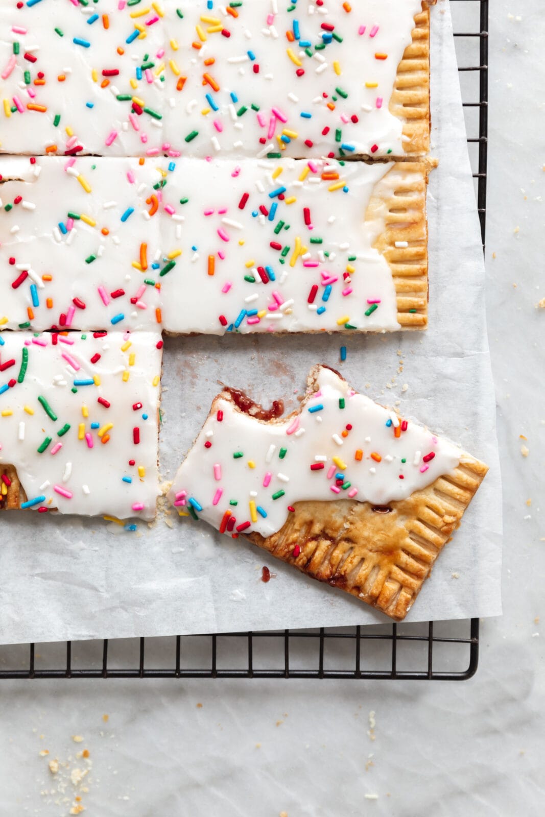 giant poptart with frosting