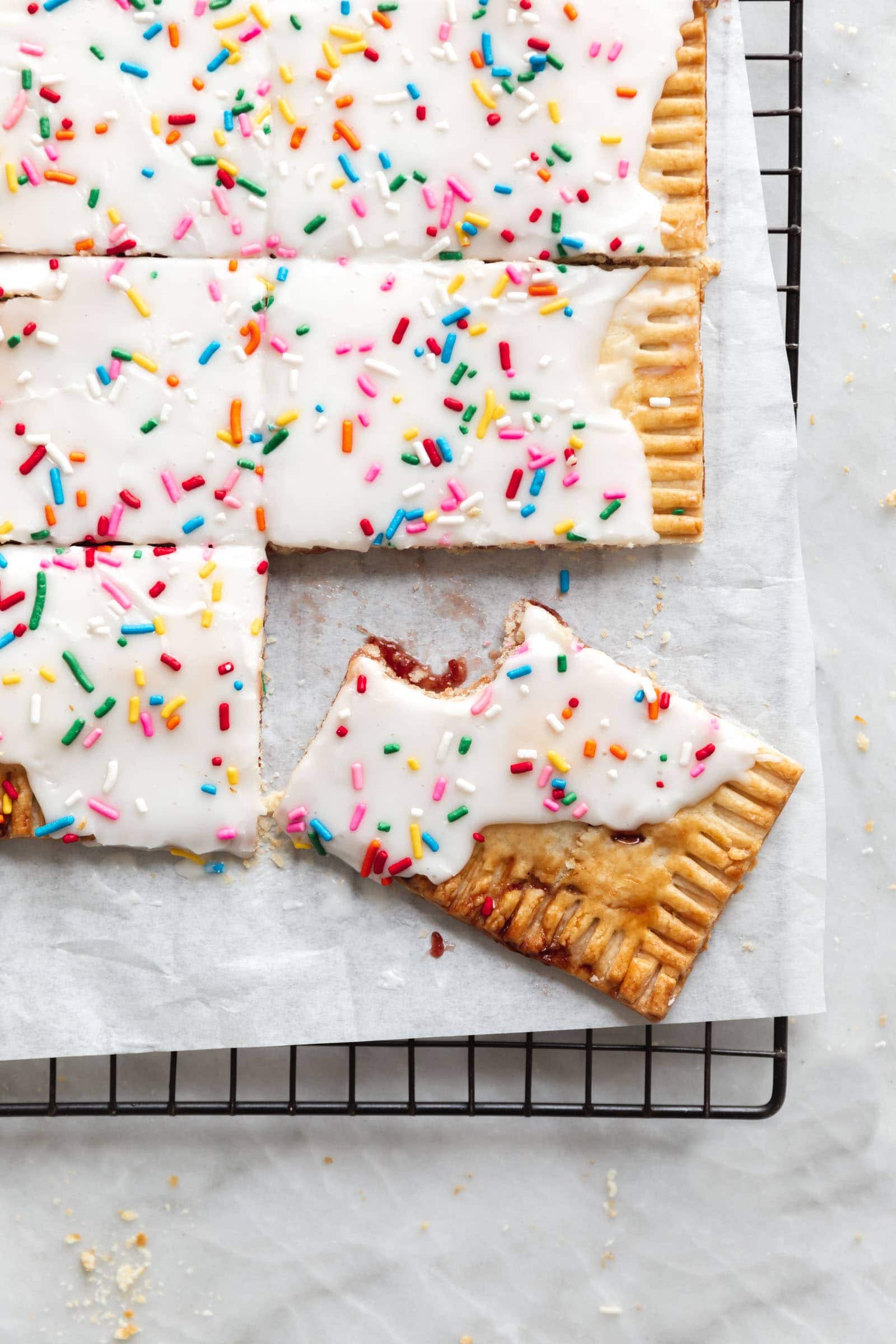 Giant Frosted Strawberry Pop Tart - Broma Bakery