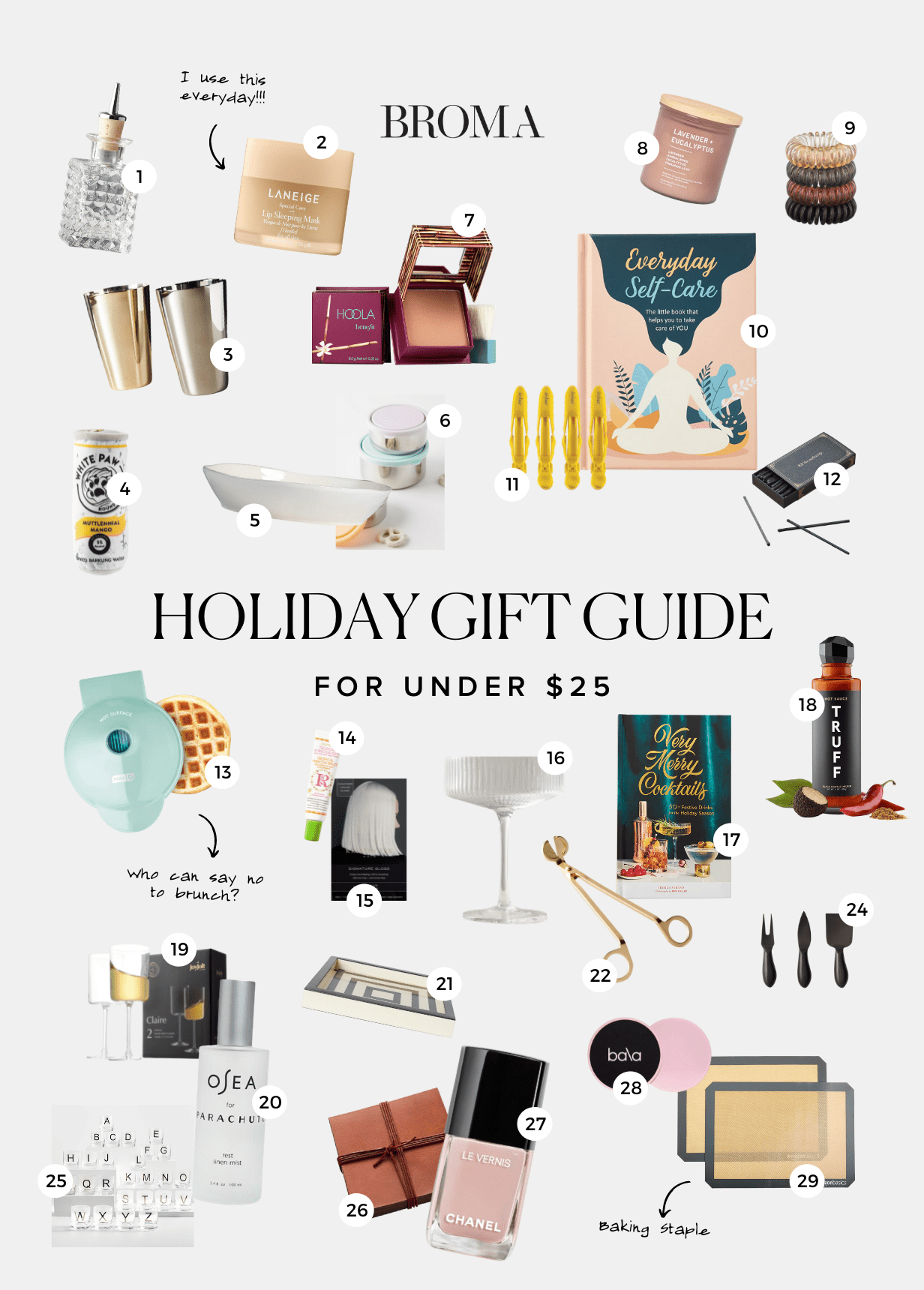 Holiday Gift Guide: Stocking Stuffers Under $25 - Brown Eyed Baker