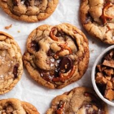 Toffee Pretzel Chocolate Chip Cookies