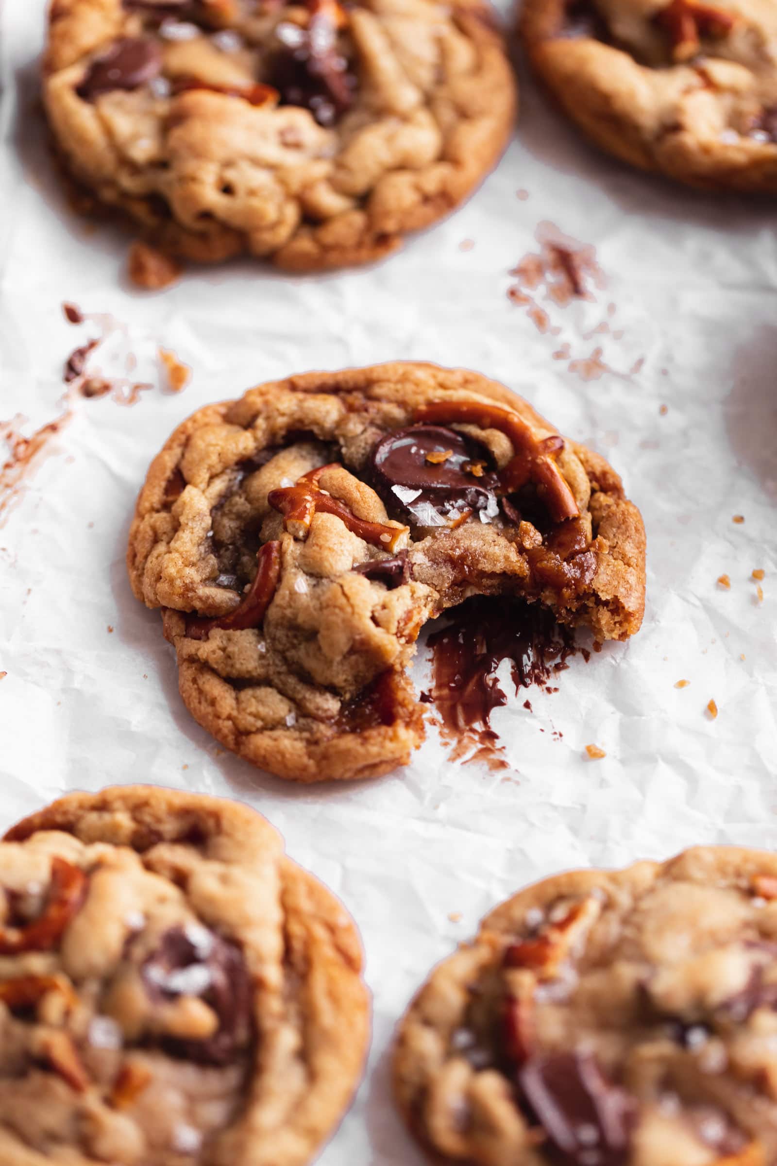 Toffee Pretzel Chocolate Chip Cookies Broma Bakery