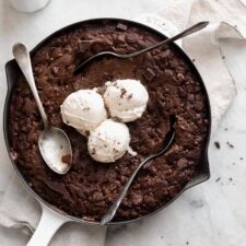 Double Chocolate Skillet Cookie