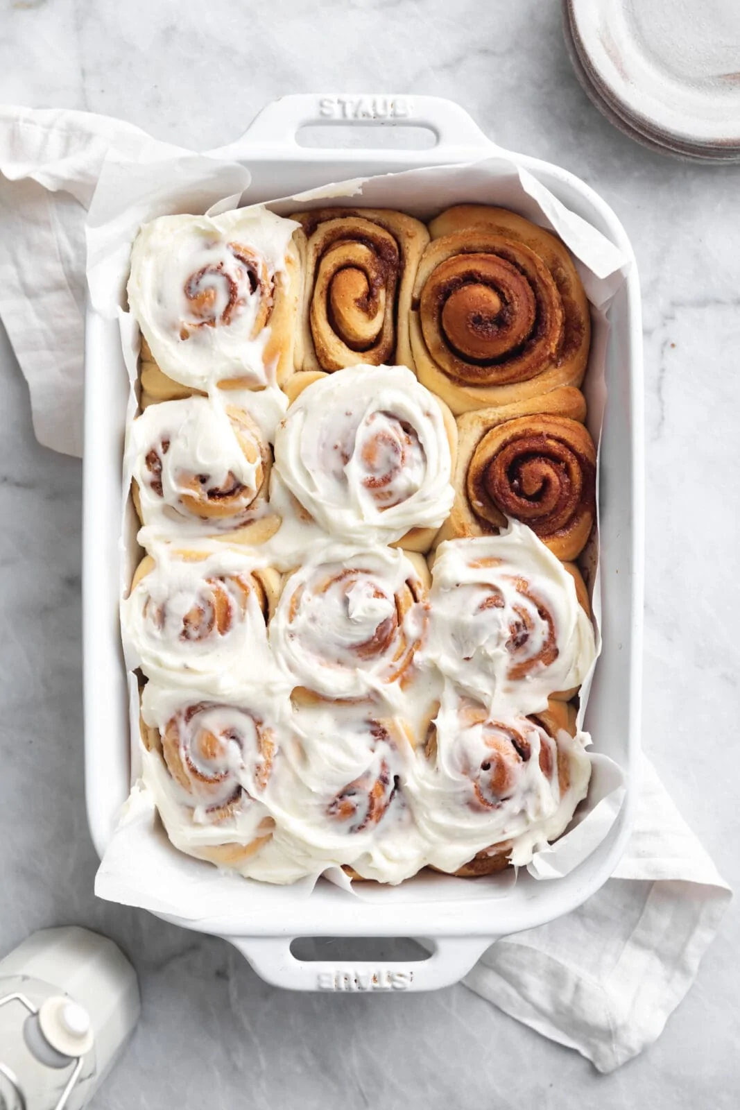 perfect cinnamon rolls with cream cheese frosting