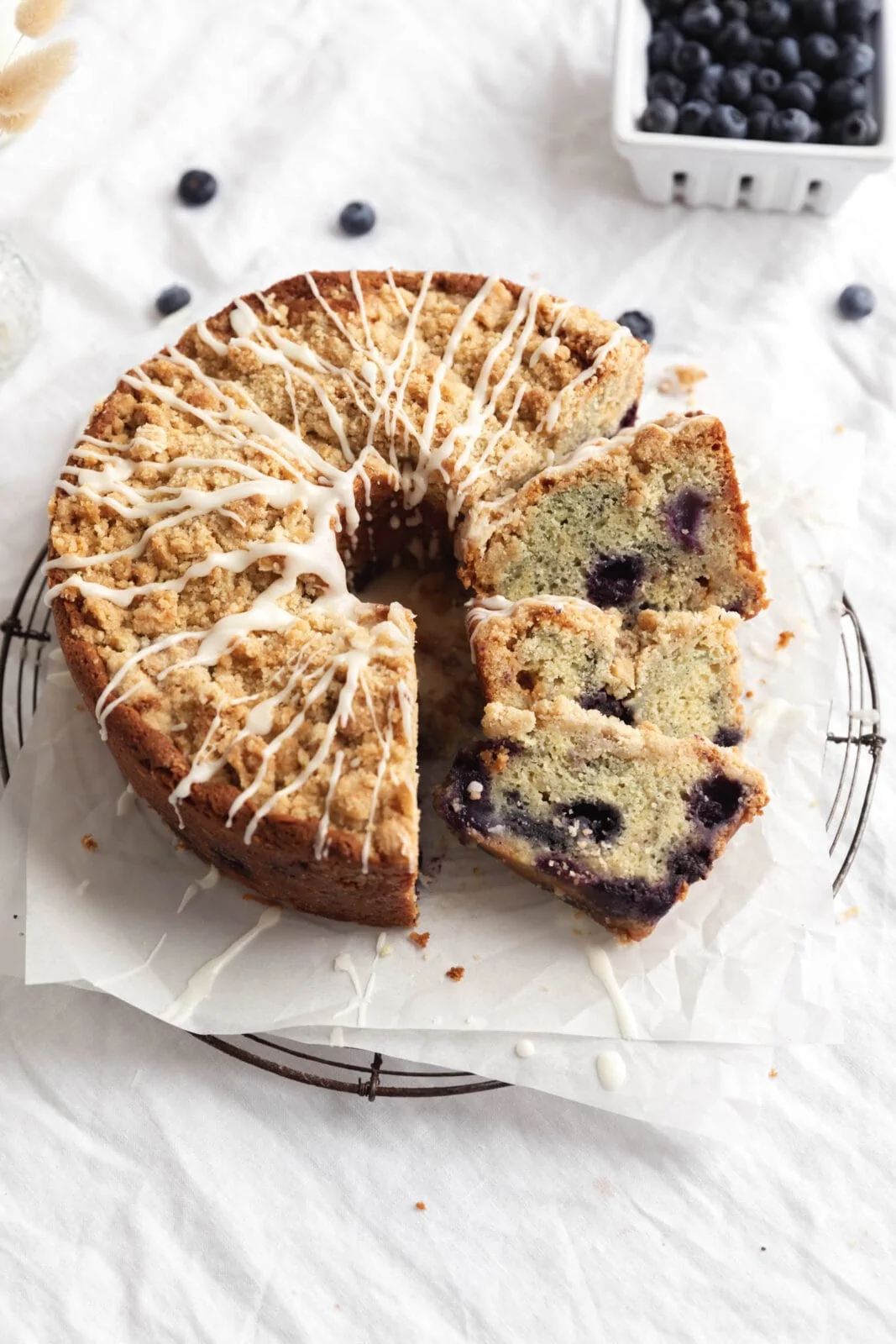 blueberry white chocolate bundt cake