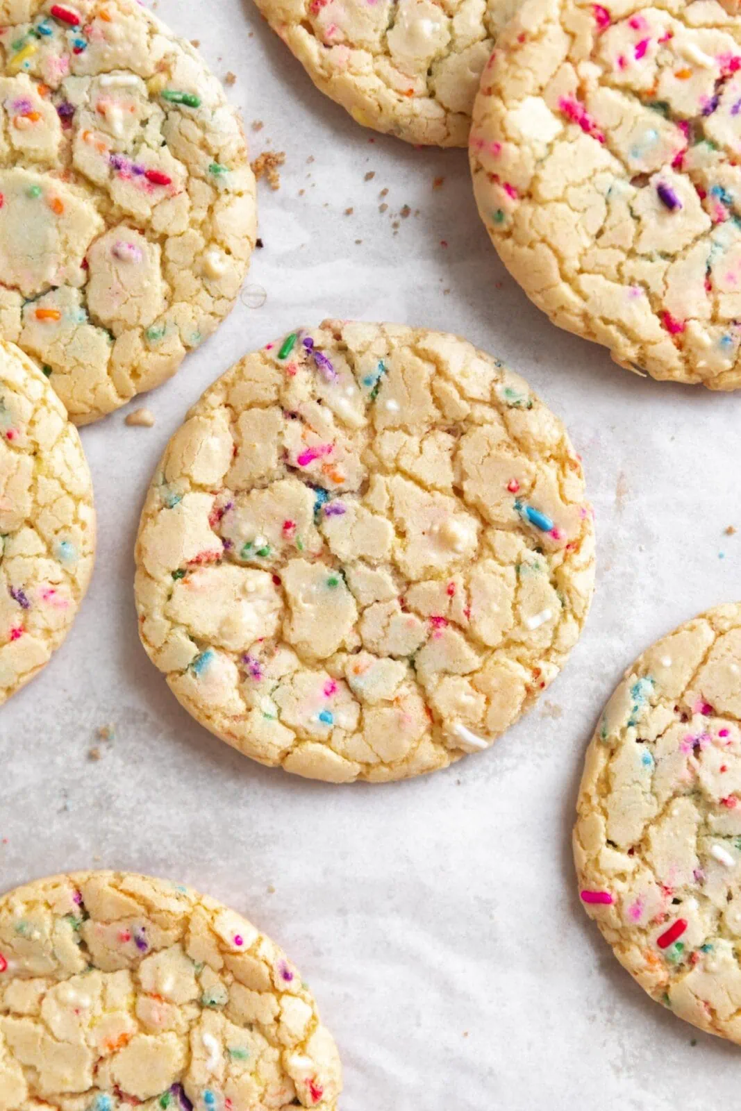 cake mix cookies with sprinkles