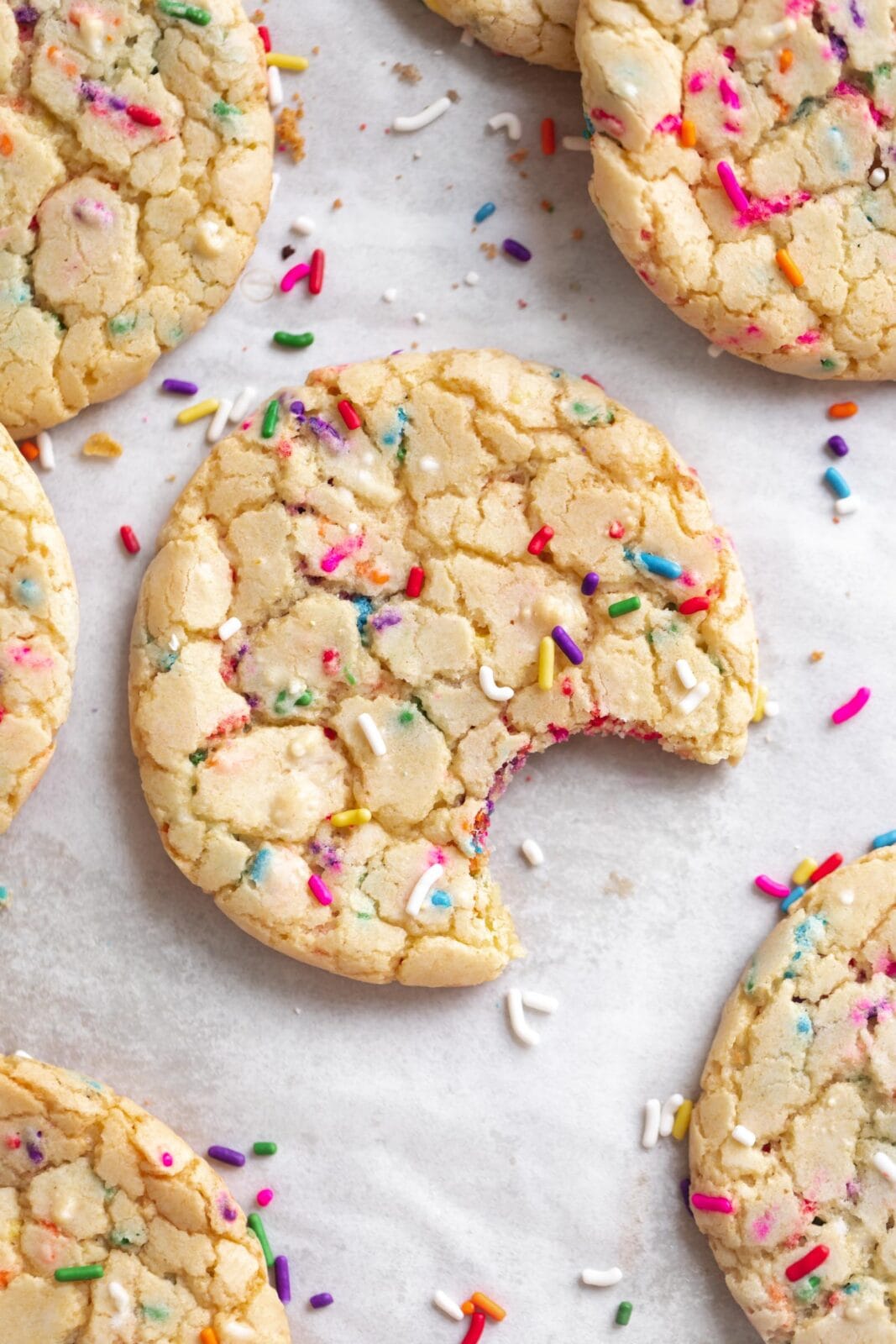 cake mix cookies with sprinkles