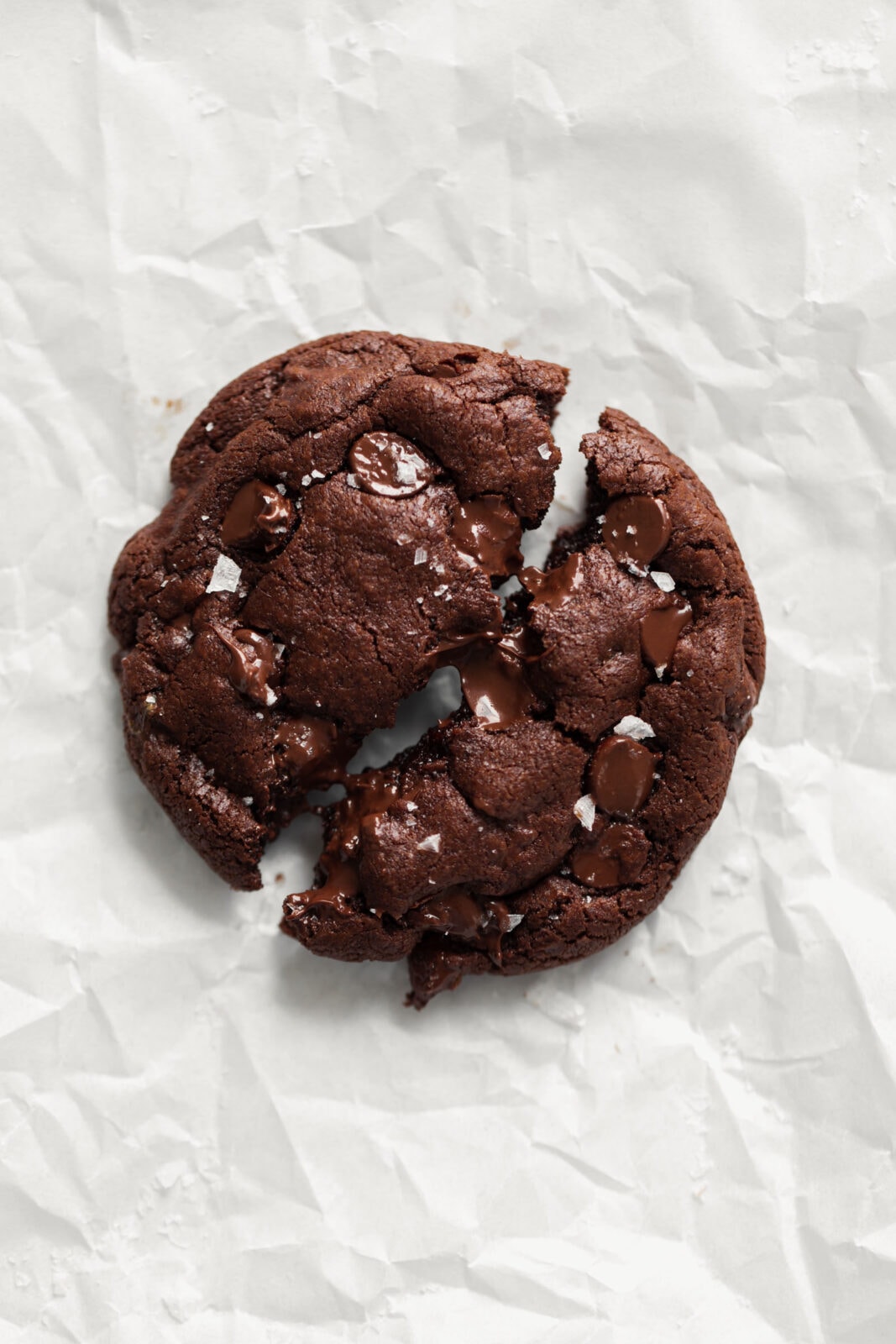single serve double chocolate chip cookie